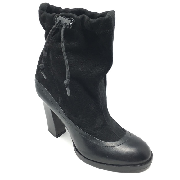 Rag & Bone Mid Calf Boots Shoe Size 39.5/9.5 Black - Picture 1 of 8